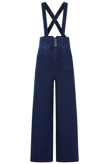 Denim Day Trousers - HighWaist Jeans mit abnehmbaren Trägern