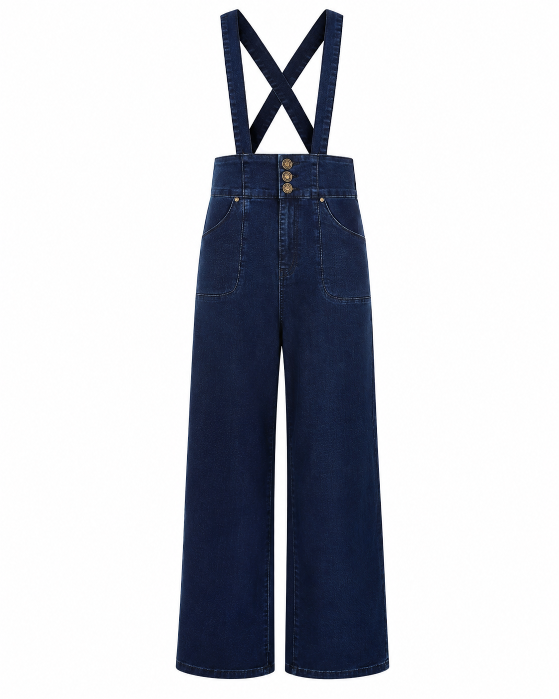 Denim Day Trousers - HighWaist Jeans mit abnehmbaren Trägern