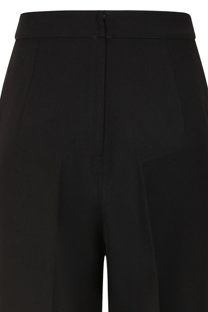 Mila Trousers - Retro High Waist Hose in schwarz