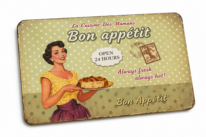 Retro Küchenbrettchen Bon Appétit