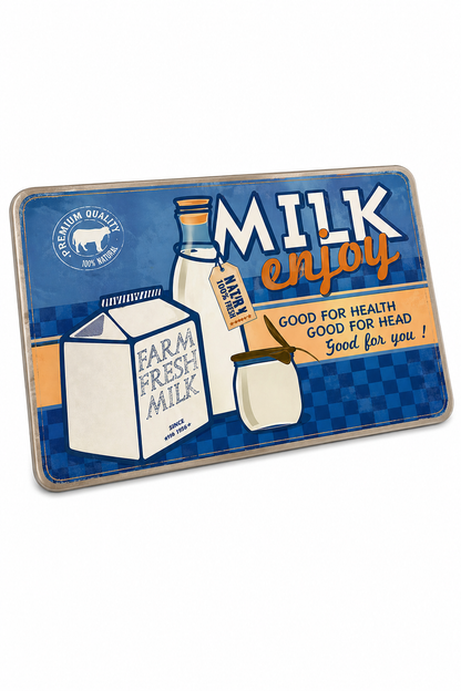 Retro Küchenbrettchen Milk Enjoy