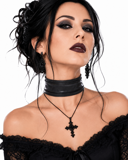 Halsband Wetlook - Gothic Choker