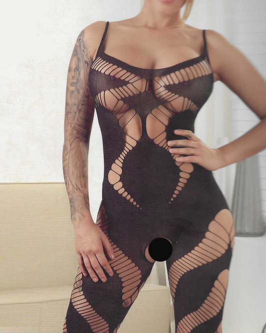 Catsuit extravagant mit Cut Outs