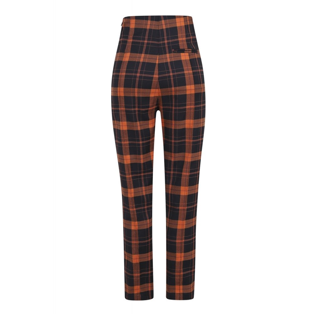 Bonnie Pumpkin Check Trousers