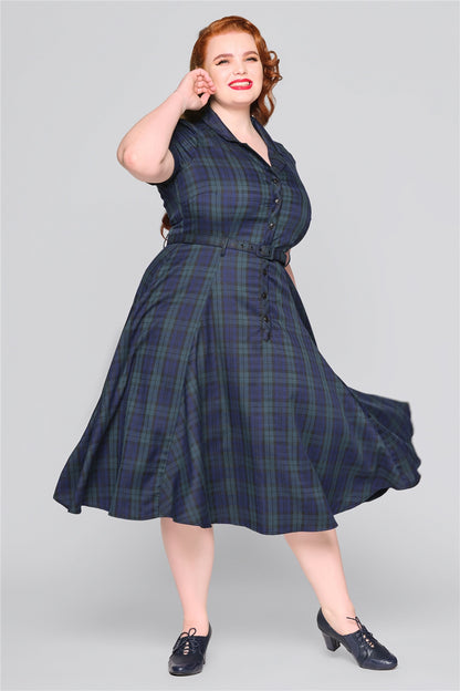 Caterina Blackwatch Vintage Kleid