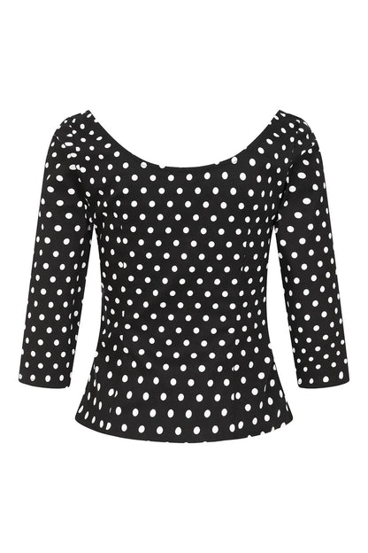 Suzy Polka Top Plus Size