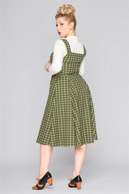 Eloise Acres Kleid grün-kariert