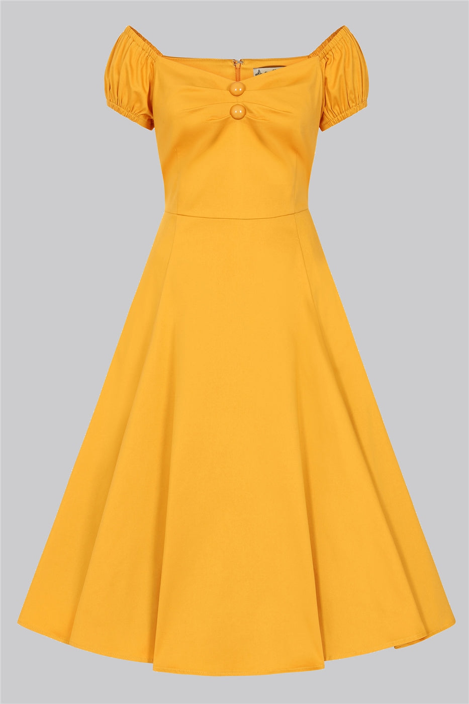 Dolores Doll Kleid uni mustard