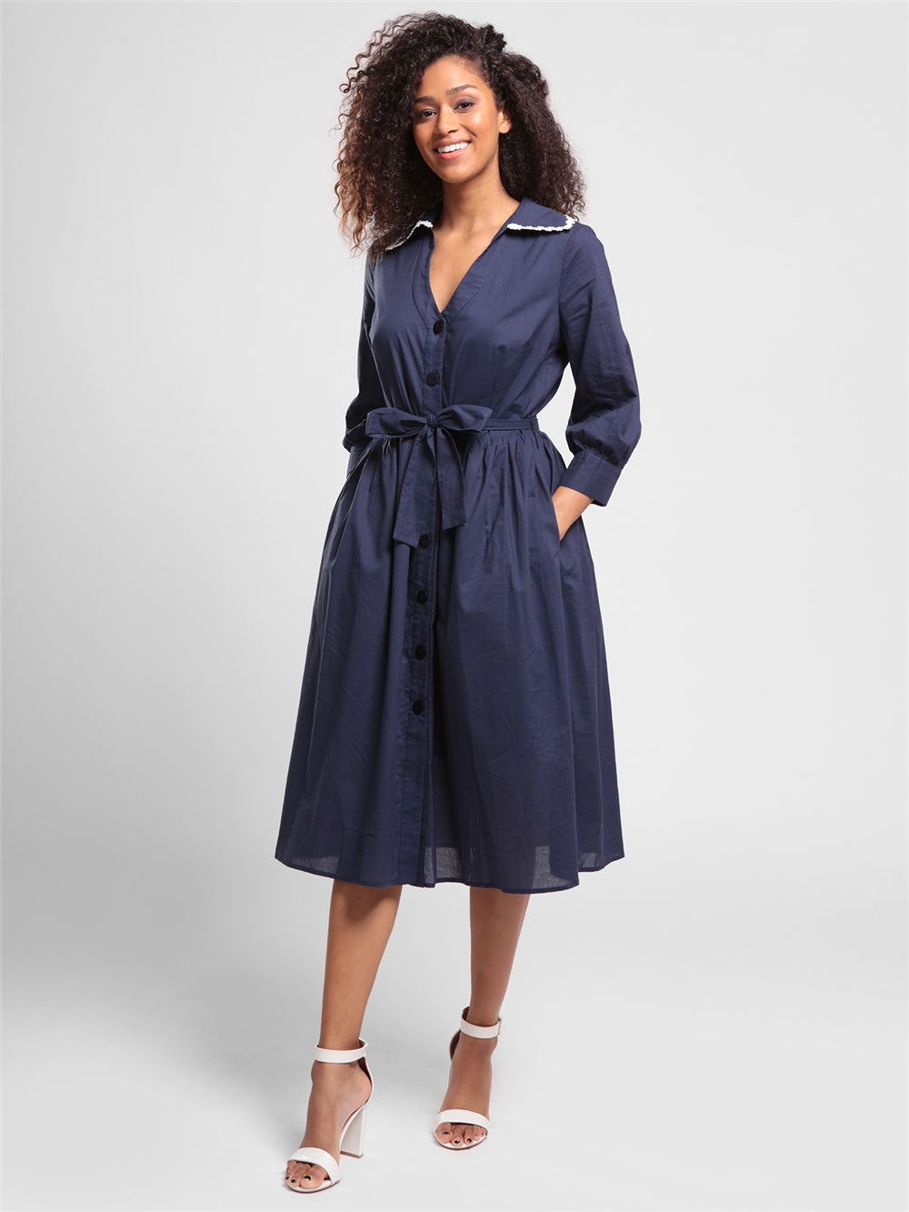 Lauren Daisy Vintage Kleid navy