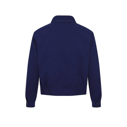 Morgan 1950er Jacket in burgundy und navy
