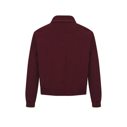 Morgan 1950er Jacket in burgundy und navy