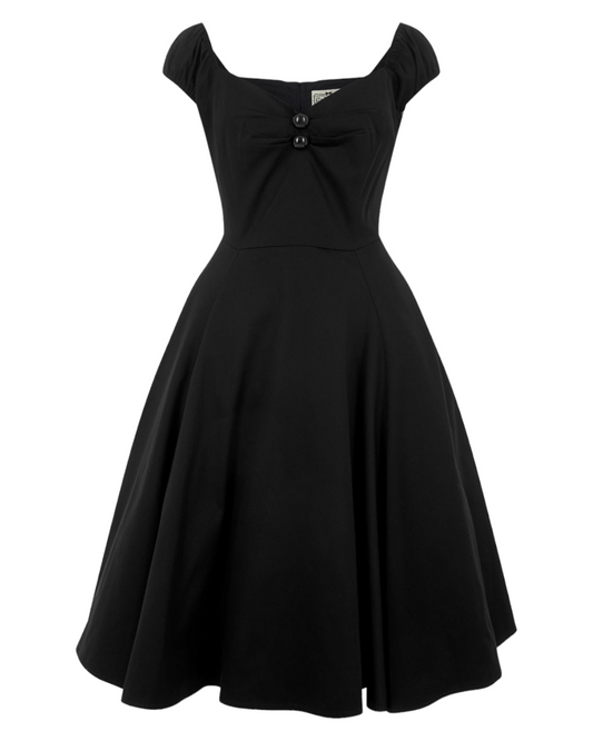 Dolores Classic Kleid in schwarz