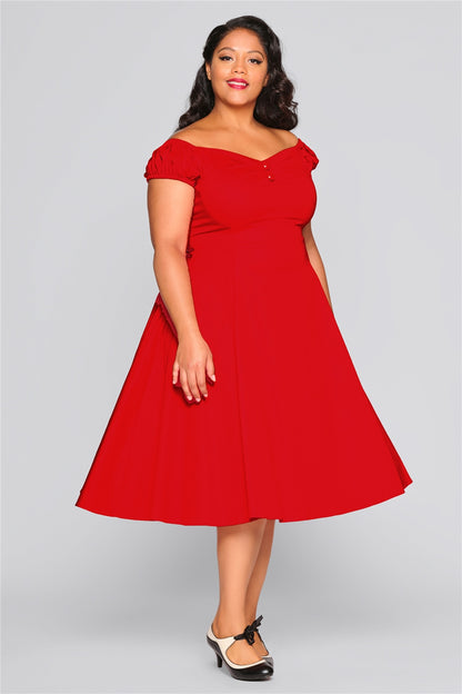 Dolores Classic Kleid in rot
