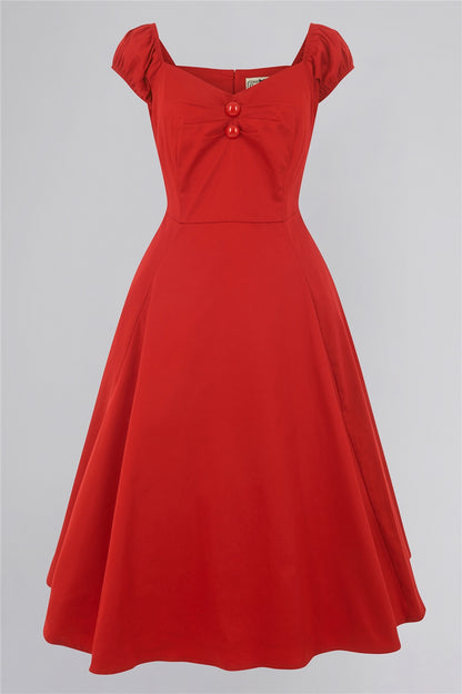 Dolores Classic Kleid in rot
