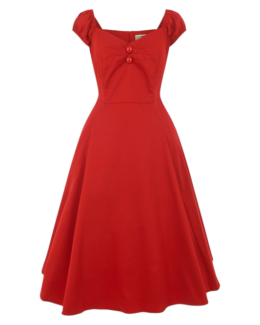 Dolores Classic Kleid in rot