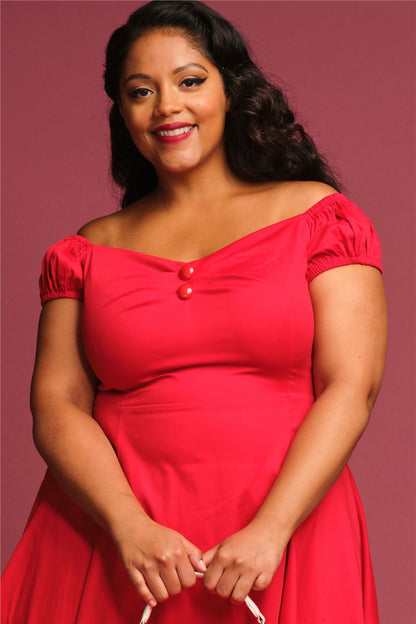 Dolores Classic Kleid in rot