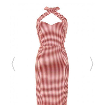 Peggy Pencil Gingham Kleid