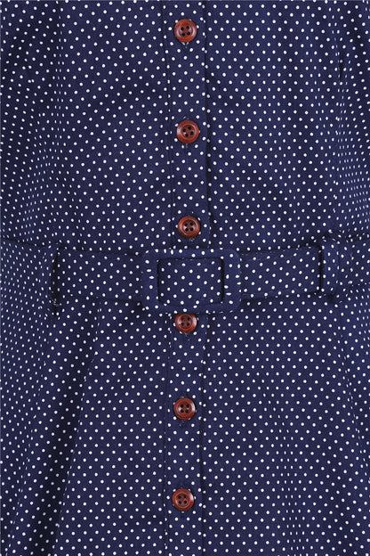 Mini Polka Caterina Kleid navy