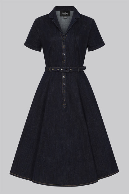 Caterina Kleid in Denim navy