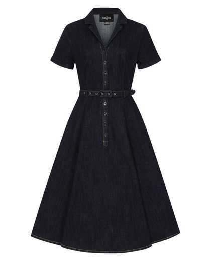 Caterina Kleid in Denim navy