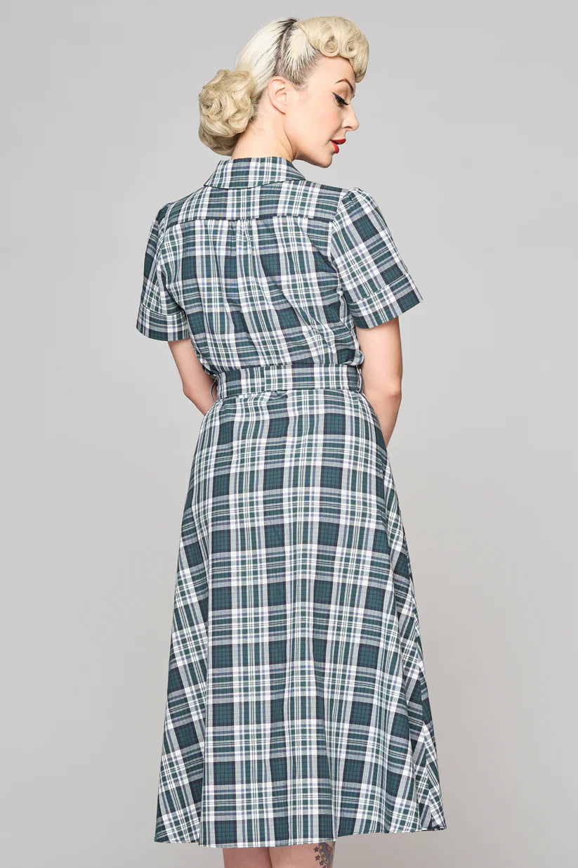 Alexandra 40s Check Kleid