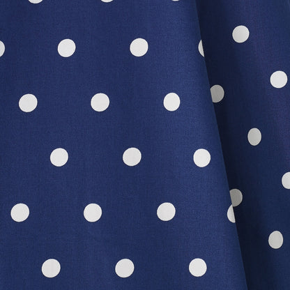 Claudia Polka Dress navy