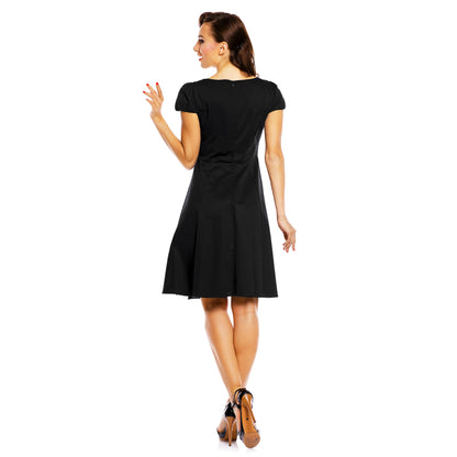 Claudia Kleid in uni schwarz