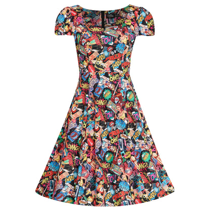 Pop Art Comic Claudia Kleid