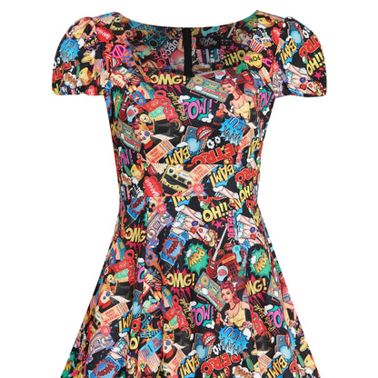 Pop Art Comic Claudia Kleid