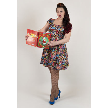 Pop Art Comic Claudia Kleid
