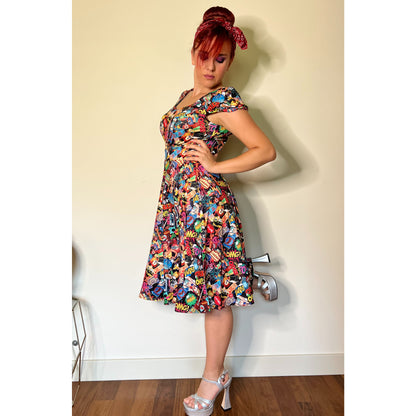 Pop Art Comic Claudia Kleid