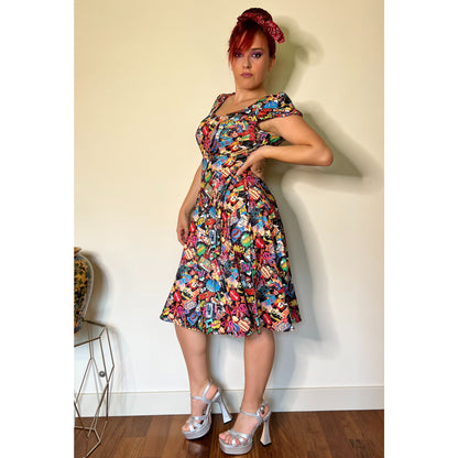 Pop Art Comic Claudia Kleid