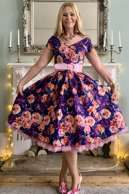 Pink Roses Lily Kleid