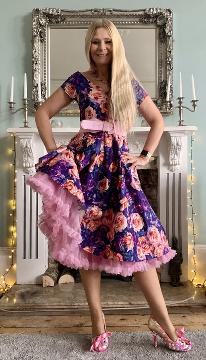 Pink Roses Lily Kleid