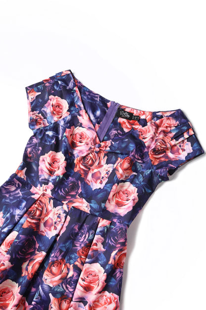 Pink Roses Lily Kleid