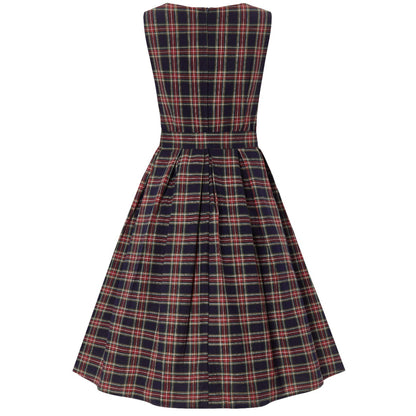 Retro Check Annie Kleid