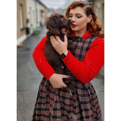 Retro Check Annie Kleid