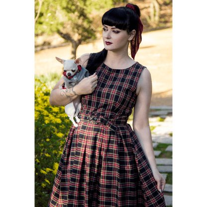 Retro Check Annie Kleid