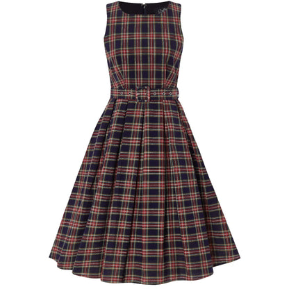 Retro Check Annie Kleid