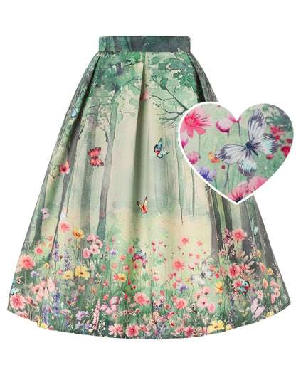 Butterfly Forest Skirt - Rock mit Schmetterlingen