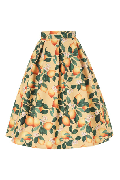 Aisley Lemon Skirt - Rock mit Zitronen