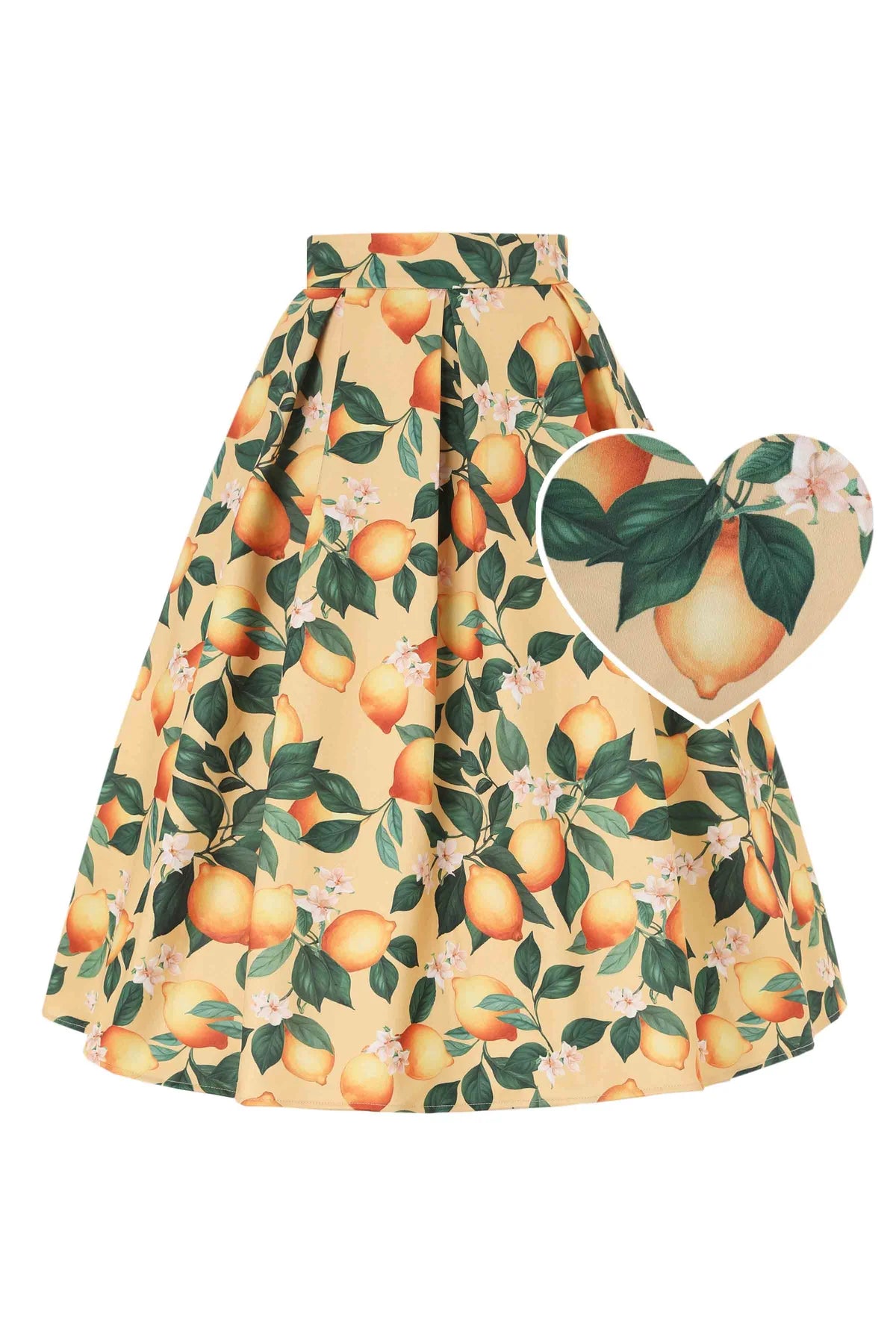 Aisley Lemon Skirt - Rock mit Zitronen