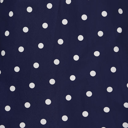 Rockabilly Big Polka Darlene Dress navy