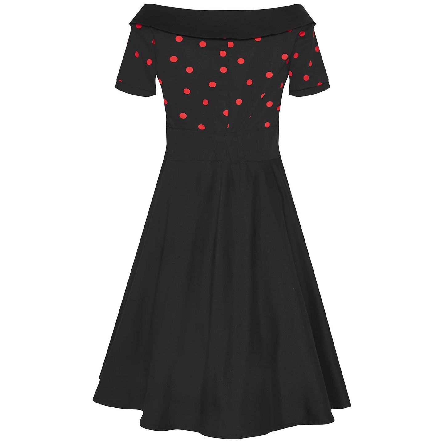 Polka Darlene Dress black-red