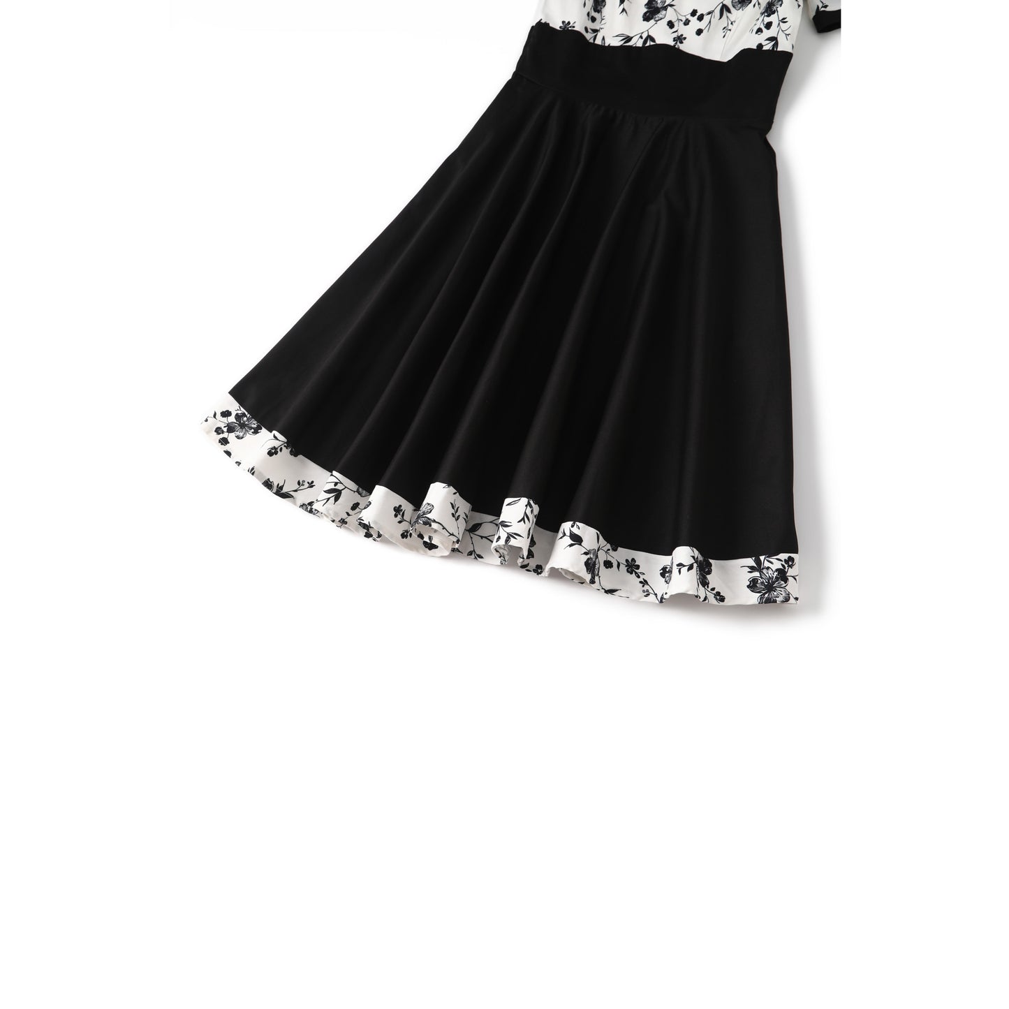 Black & White Rose Darlene Dress