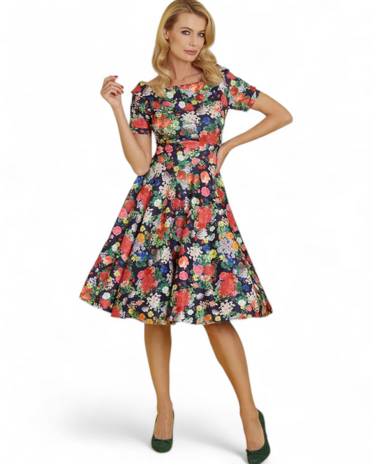 Midnight Garden Darlene Dress