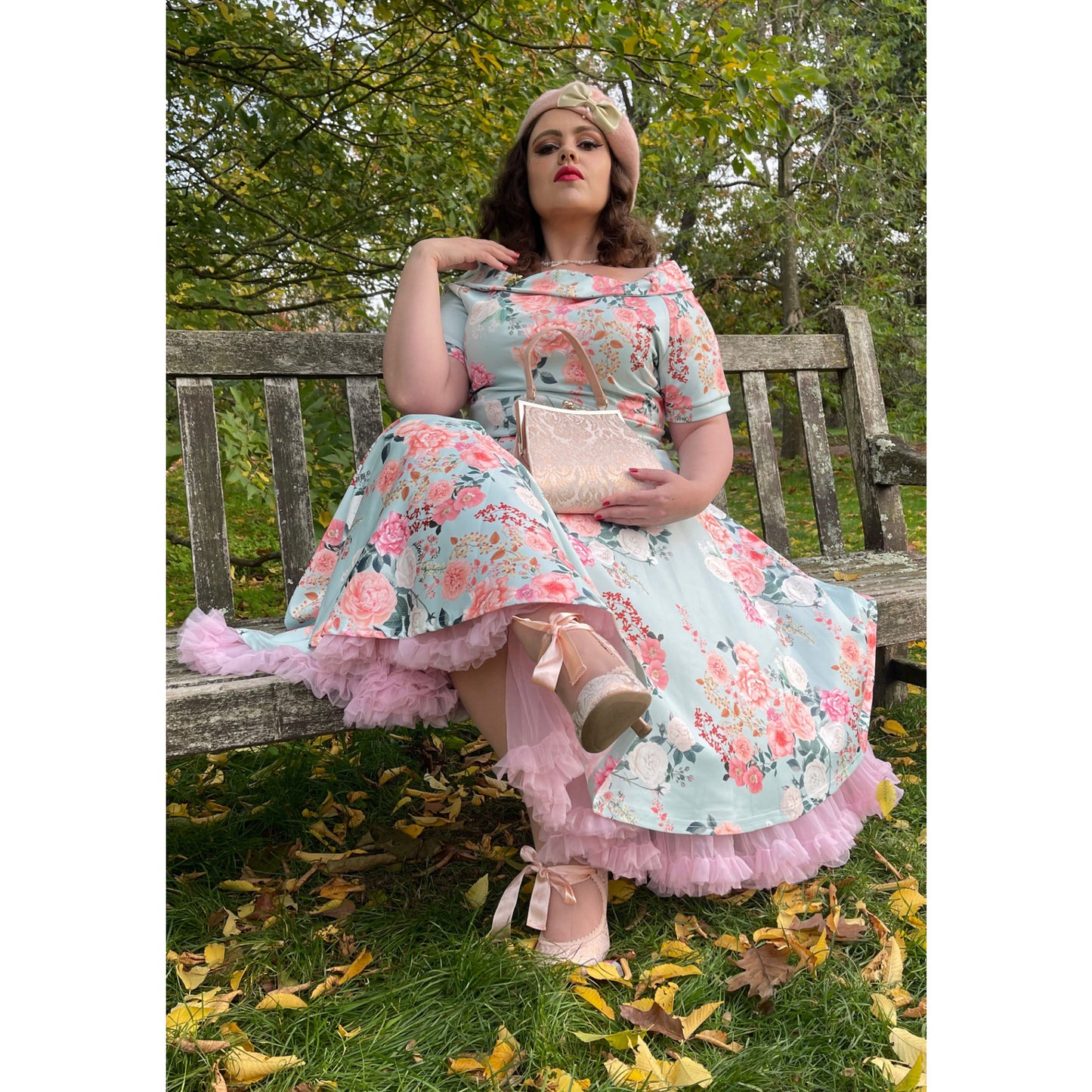 Mint Floral Darlene Dress