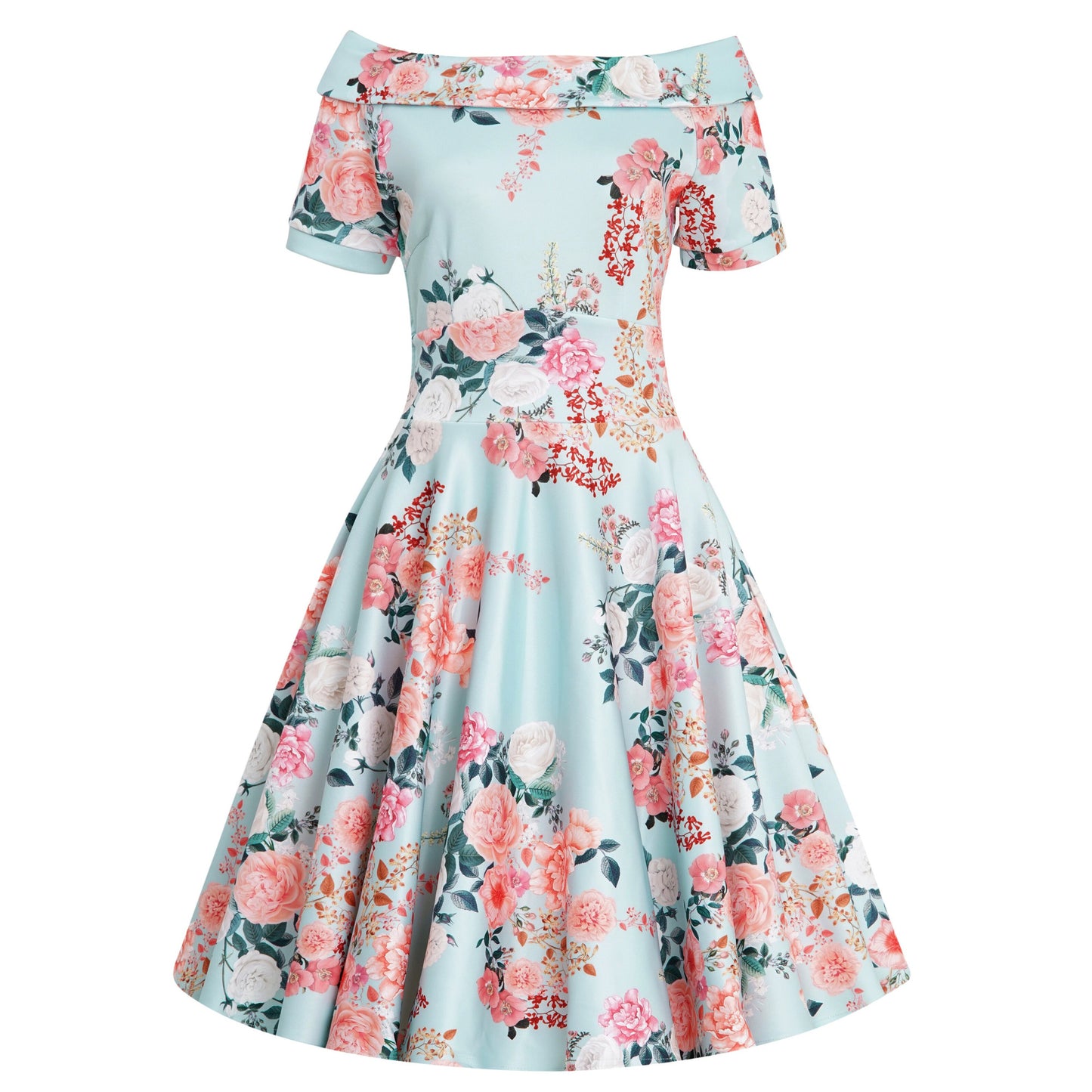 Mint Floral Darlene Dress