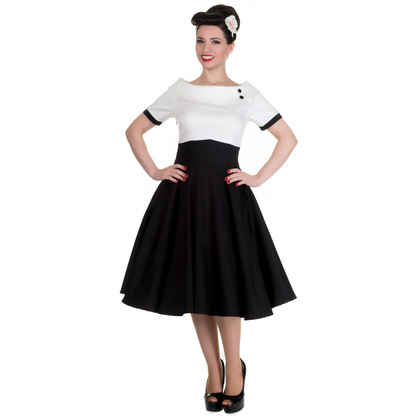 White & Black Darlene Dress