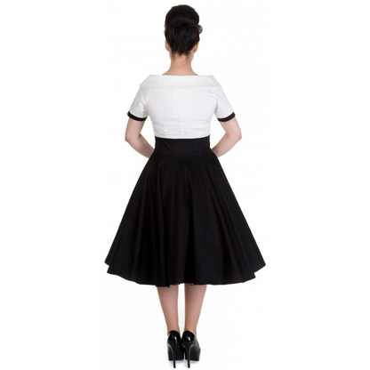 White & Black Darlene Dress